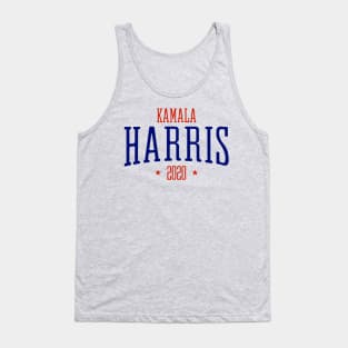 Kamala Harris Presidential race 2020 cool logo with red and blue text Tank Top